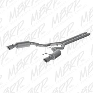 MBRP - MBRP 15 Ford Mustang GT 5.0 Convertible T409 3in Cat Back Dual Split Rear Exit (Street Version) - S7239409 - Image 2