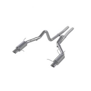 MBRP - MBRP 11-14 Ford Mustang GT 5.0L Dual Split Rear Street Version T409 3in Cat Back Exhaust System - S7258409 - Image 3