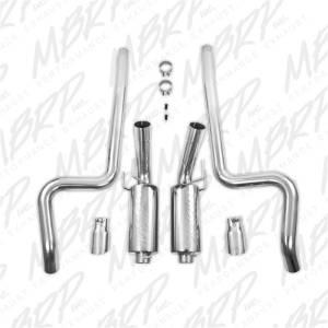 MBRP - MBRP 11-14 Ford Mustang GT 5.0L Dual Split Rear Street Version T409 3in Cat Back Exhaust System - S7258409 - Image 5