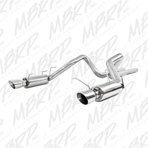 MBRP 11-12 Ford Shelby GT 500 T304 3in Cat Back Dual Split Rear Race Version 4.5in Tips - S7260304