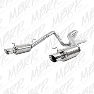 MBRP - MBRP 05-09 Ford Shelby GT500 / GT Dual Split Rear Street Version 4in Tips T409 Exhaust System - S7269409 - Image 2