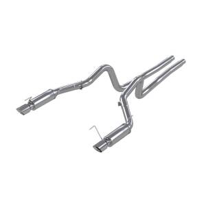 MBRP - MBRP 05-09 Ford Mustang GT 4.6L Dual Split Rear Race Version AL/ 3in Cat Back Exhaust System - S7270AL - Image 2