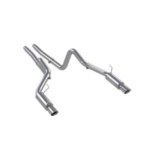 MBRP - MBRP 05-09 Ford Mustang GT 4.6L Dual Split Rear Race Version AL/ 3in Cat Back Exhaust System - S7270AL - Image 3