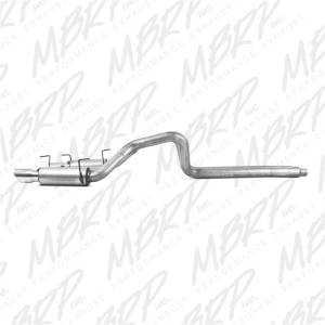 MBRP - MBRP 05-09 Ford Mustang GT 4.6L Dual Split Rear Race Version AL/ 3in Cat Back Exhaust System - S7270AL - Image 4