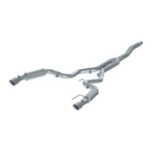 MBRP - MBRP 15-18 Ford Mustang EcoBoost 2.3L T409 3in Cat Back Dual Split Rear Exit (Street Version) - S7274409 - Image 3