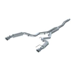 MBRP - MBRP 15-18 Ford Mustang EcoBoost 2.3L T409 3in Cat Back Dual Split Rear Exit (Race Version) - S7275409 - Image 3