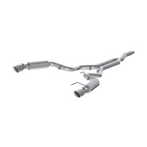 MBRP - MBRP 15-19 Ford Mustang EcoBoost 2.3L Alum 3in Cat Back Dual Split Rear Exit (Race Version) - S7275AL - Image 2