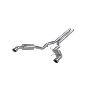 MBRP - MBRP 15 Ford Mustang GT 5.0 3in Cat Back Dual Split Rear Street Version 4.5in Tips - Aluminized - S7277AL - Image 3