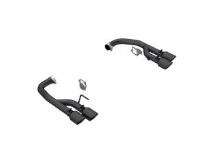 MBRP 2024 Ford Mustang GT 5.0L 2.5in Dual Rear Axle-Black Tips - Black-Coated Aluminized Steel - S7281BLK