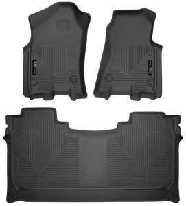 Husky Liners 19 Dodge Ram 1500 Crew Cab Weatherbeater Black Front & 2nd Seat Floor Liners - 94001