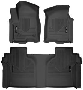 Husky Liners - Husky Liners 19-23 Chevrolet Silverado 1500 Crew Cab WeatherBeater Blk Front & 2nd Seat Floor Liners - 94021 - Image 2