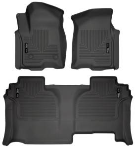 Husky Liners - Husky Liners 19-23 GMC Sierra 1500 Double Cab Weatherbeater Black Front & 2nd Seat Floor Liners - 94031 - Image 2