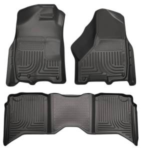 Husky Liners 2012 Dodge Ram 1500/2500 Crew Cab WeatherBeater Combo Black Floor Liners - 99001