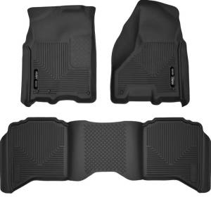 Husky Liners - Husky Liners 2012 Dodge Ram 1500/2500 Crew Cab WeatherBeater Combo Black Floor Liners - 99001 - Image 3