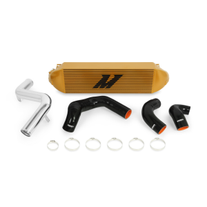 Mishimoto - Mishimoto 2013+ Ford Focus ST Gold Intercooler w/ Polished Pipes - MMINT-FOST-13KPGD - Image 2