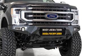 Addictive Desert Designs 17-20 Ford Super Duty Bomber Front Bumper w/ Mounts For 20in Light Bars F160012140103