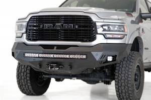 Addictive Desert Designs 19-20 RAM 2500/3500 Hammer Black Stealth Fighter Front Bumper F561423030103