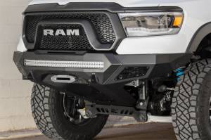 Addictive Desert Designs - Addictive Desert Designs 2019 Ram Rebel 1500 Stealth Fighter Fr Bumper w/Winch&Parking Sensor Mounts F611422770103 - Image 2