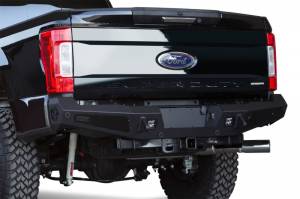 Addictive Desert Designs 17-18 Ford F-250 HoneyBadger Rear Bumper w/ Backup Sensor Cutouts R167301280103