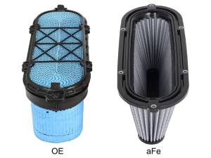aFe - aFe MagnumFLOW Air Filters OER Pro Dry S 08-13 Chevrolet Corvette (C6) 6.2L V8 11-10118 - Image 4