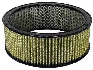 aFe MagnumFLOW Air Filters Round Racing PG7 A/F RR PG7 14OD x 12ID x 5H IN with E/M 18-11476