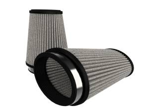 aFe - aFe Magnum (3x4-3/4)in Flange ID x (4x5-3/4)in Base x (2-1/2x4-1/4) FLOW Pro DRY S Air Filter (Pair) 21-90054-MA - Image 1