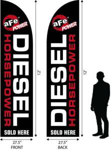 aFe - aFe Diesel Horsepower Sold Here 12ft x 2.5ft Banner 40-10155 - Image 2