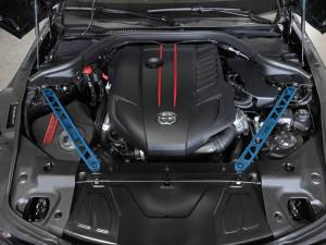 aFe - aFe CONTROL 304 Stainless Steel Front Suspension Strut Brace Blue - Toyota GR Supra (A90) 20-21 450-721003-L - Image 2