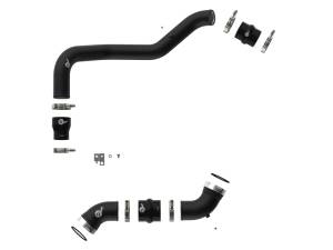 aFe - aFe 06-10 GM Diesel Trucks V8 6.6L BladeRunner Aluminum Hot & Cold Charge Pipe Kit - Black 46-20054-B - Image 4