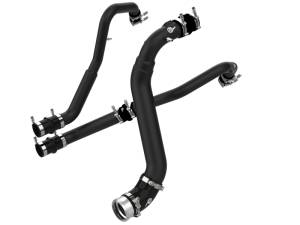 aFe - aFe Bladerunner Intercoolers I/C Tubes Hot/Cold 2021+ Ford F-150 V6-2.7L (tt) - Black 46-20474-B - Image 1