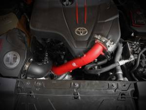 aFe - aFe BladeRunner Red 2-3/4in Aluminum Charge Pipe 2021 Toyota Supra GR (A90) I4-2.0L (t) B48 46-20488-R - Image 5