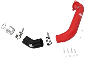 aFe - aFe BladeRunner Red 2-3/4in Aluminum Charge Pipe 2021 Toyota Supra GR (A90) I4-2.0L (t) B48 46-20488-R - Image 6