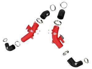 aFe - aFe 2022 Toyota Land Cruiser (J300) V6-3.5L (tt) BladeRunner 2.5in Aluminum Hot Charge Pipe - Red 46-20558-R - Image 6