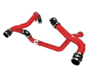 aFe - aFe 20-23 Ford Explorer ST V6 3.0L (tt) BladeRunner Aluminum Hot and Cold Charge Pipe Kit - Red 46-20654-R - Image 1
