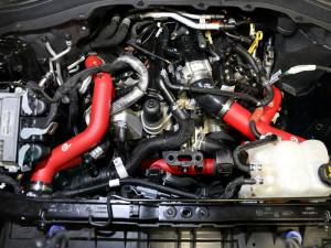 aFe - aFe 20-23 Ford Explorer ST V6 3.0L (tt) BladeRunner Aluminum Hot and Cold Charge Pipe Kit - Red 46-20654-R - Image 5