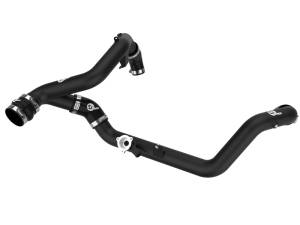 aFe - aFe Bladerunner 2-1/4 IN Aluminum Hot Charge Pipe Black 20-23 Ford Explorer/Explorer ST - Black 46-20658-B - Image 1