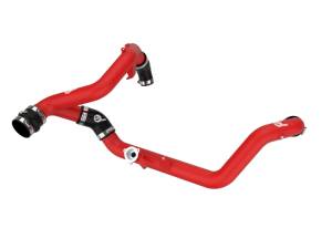 aFe - aFe Bladerunner 2-1/4 IN Aluminum Hot Charge Pipe Black 20-23 Ford Explorer/Explorer ST - Red 46-20658-R - Image 1