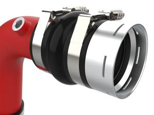 aFe - aFe 23-25 Ford F250/F350 Super Duty V8-6.7L BladeRunner Aluminum Hot & Cold Charge Pipe Kit - Red 46-20684-R - Image 4