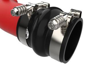 aFe - aFe 23-25 Ford F250/F350 Super Duty V8-6.7L BladeRunner Aluminum Hot & Cold Charge Pipe Kit - Red 46-20684-R - Image 5