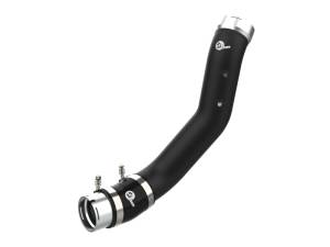 aFe - aFe 2024 GM Diesel Trucks V8 6.6L L5P BladeRunner 3.5in Aluminum Cold Charge Pipe - Black 46-20709-B - Image 1