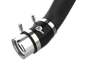 aFe - aFe 2024 GM Diesel Trucks V8 6.6L L5P BladeRunner 3.5in Aluminum Cold Charge Pipe - Black 46-20709-B - Image 4