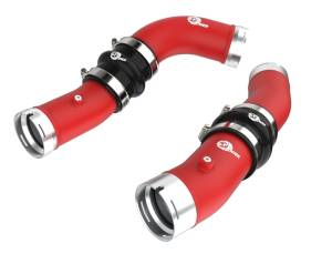 aFe - aFe 2024+ Toyota Tacoma BladeRunner 2.5in & 3in Aluminum Hot & Cold Charge Pipe Kit - Red 46-20724-R - Image 1