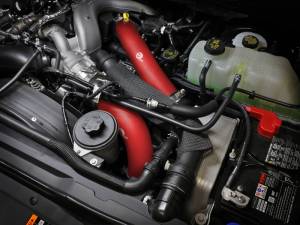 aFe - aFe 23-24 Ford Diesel Trucks V8-6.7L (td) BladeRunner Aluminum Hot and Cold Charge Pipe Kit - Red 46-20734-R - Image 3