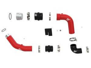 aFe - aFe 23-24 Ford Diesel Trucks V8-6.7L (td) BladeRunner Aluminum Hot and Cold Charge Pipe Kit - Red 46-20734-R - Image 4