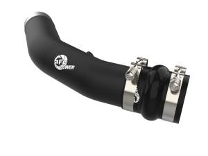 aFe - aFe 23-24 Ford Diesel Trucks V8-6.7L (td) BladeRunner 3in. Aluminum Hot Charge Pipe - Black 46-20738-B - Image 1