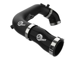 aFe - aFe 2024+ Jeep Wrangler JL L4-2.0L (t) BladeRunner 2-1/2in Aluminum Hot Charge Pipe - Black 46-20778-B - Image 1