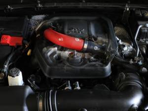 aFe - aFe 2024+ Jeep Wrangler JL L4-2.0L (t) BladeRunner 2-1/2in Aluminum Hot Charge Pipe - Red 46-20778-R - Image 2