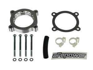 aFe - aFe 11-14 Ford Mustang/ 11-14 Ford F-150 V6 3.7L Silver Bullet Throttle Body Spacer - Silver 46-33016 - Image 4