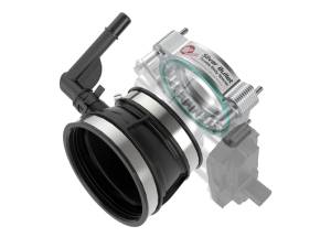 aFe - aFe 2020 Vette C8 Silver Bullet Aluminum Throttle Body Spacer Works w/ Factory Intake Only - Silver 46-34017 - Image 1