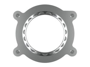 aFe - aFe 2020 Vette C8 Silver Bullet Aluminum Throttle Body Spacer Works w/ Factory Intake Only - Silver 46-34017 - Image 3